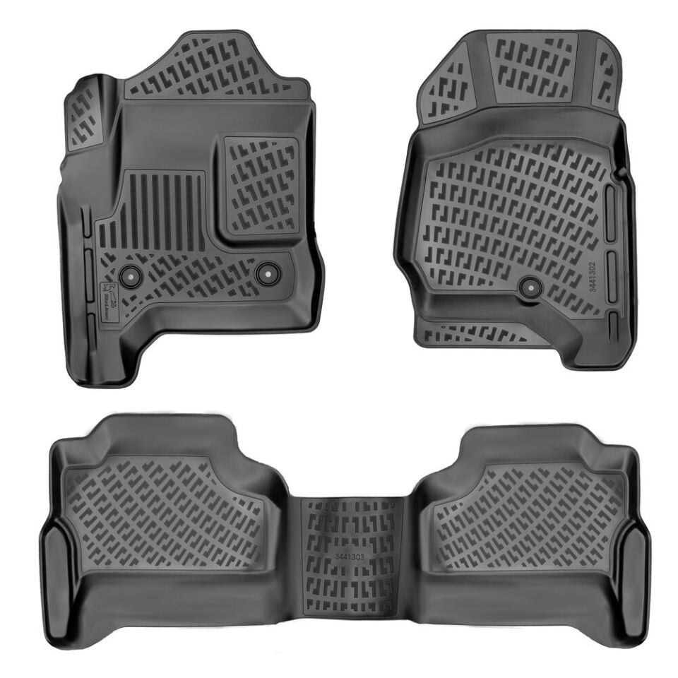 Chevrolet Silverado 1500 Crew Cab /HalÄ± Zemin 2014-2018 Havuzlu Paspas