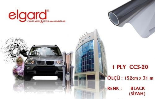 Elgard CCS-20 152cm x 31m Orta Koyu Siyah Ãizilmez Cam Filmi