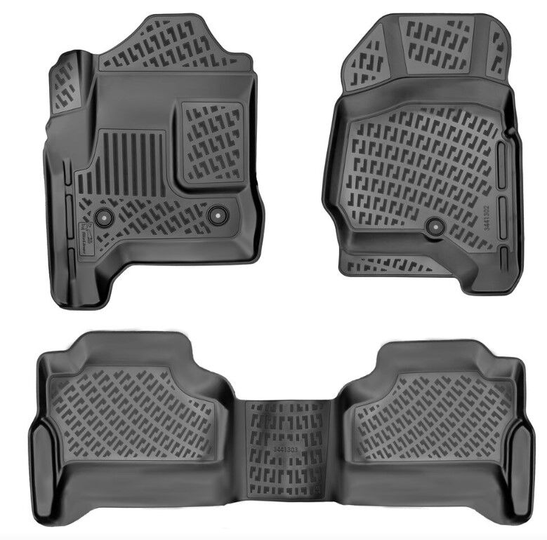 GMC Sierra 2500-3500 2010-2018 Havuzlu Paspas | Crew Cab/Carpet Floor /Automatic Gear