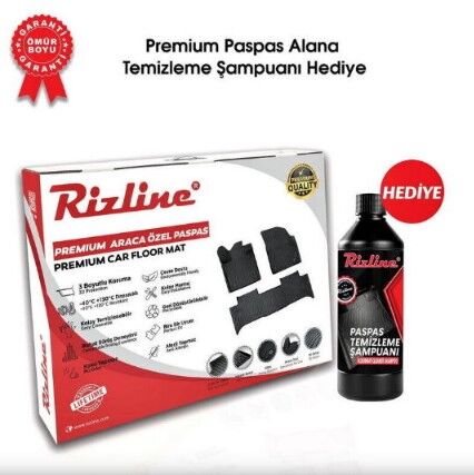 Rizline Premium Skoda Octavia 2013-2020 Havuzlu Paspas