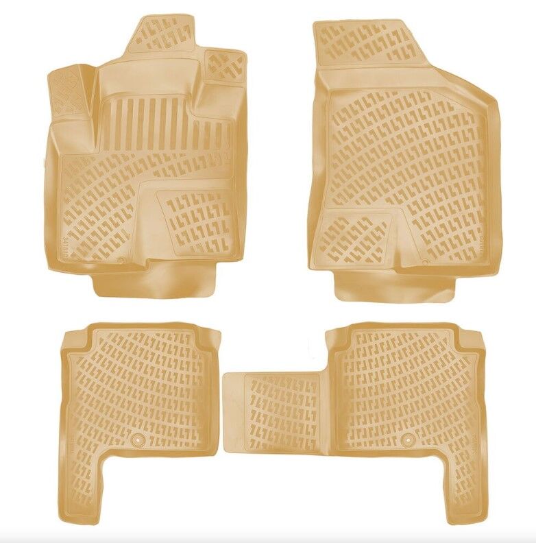 Hyundai Santa Fe 2006-2012 Havuzlu Paspas | 5-7 Koltuklu - Bej