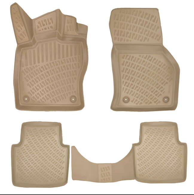 Skoda Superb 2015-2023 Havuzlu Paspas Bej