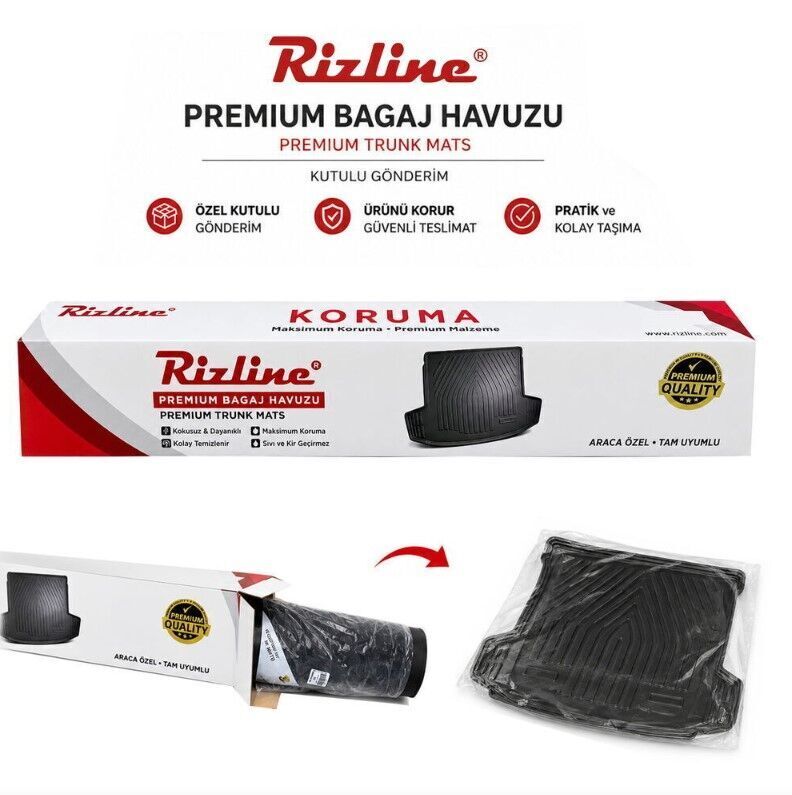 Rizline Premium Renault Megane 4 Sedan Bagaj Havuzu | Çift Kulaklı