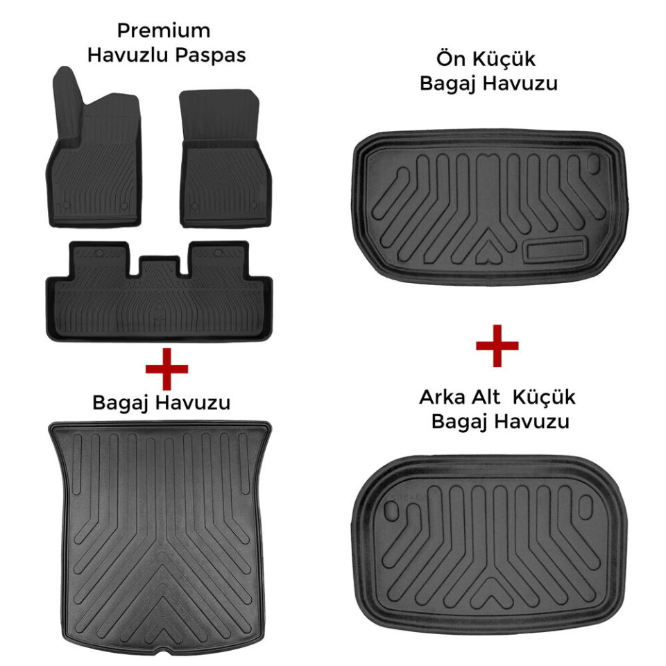 Tesla Model Y 2019-2024 Premium Paspas +TÃ¼m ÃrÃ¼nler Tek Paket