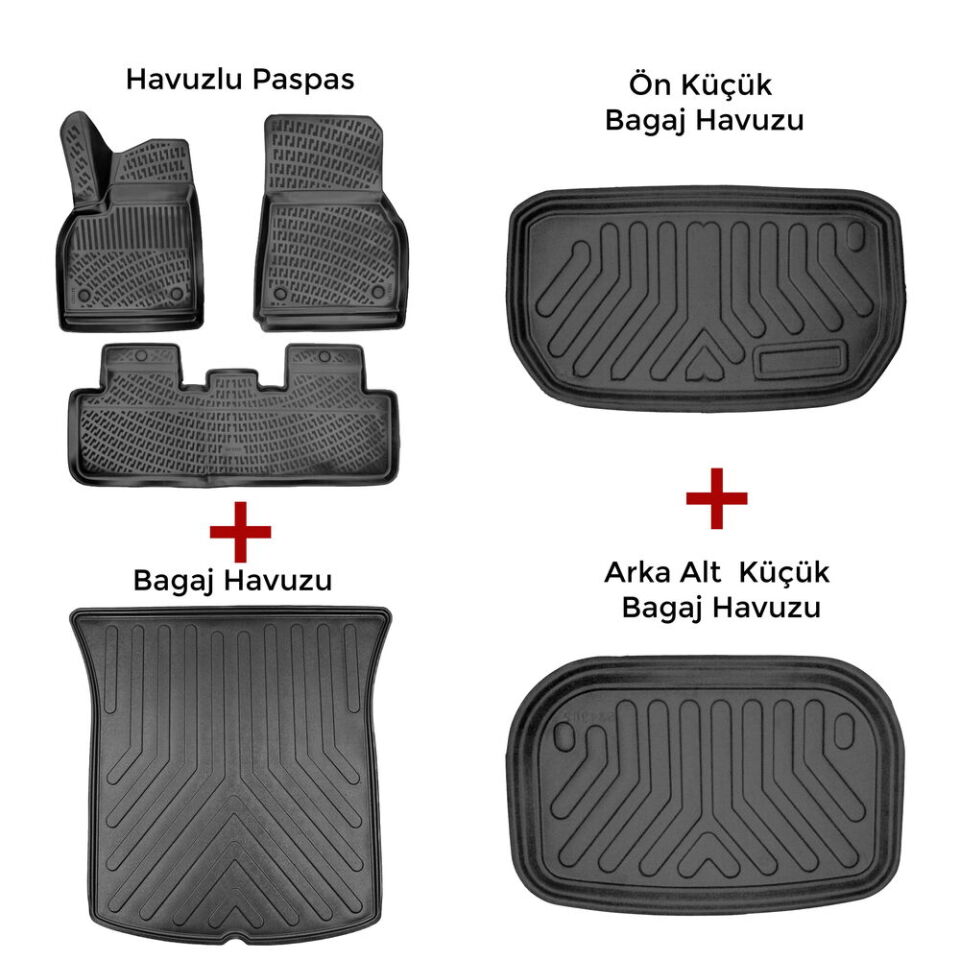 Tesla Model Y 2019-2024 3D Paspas + TÃ¼m ÃrÃ¼nler Tek Paket