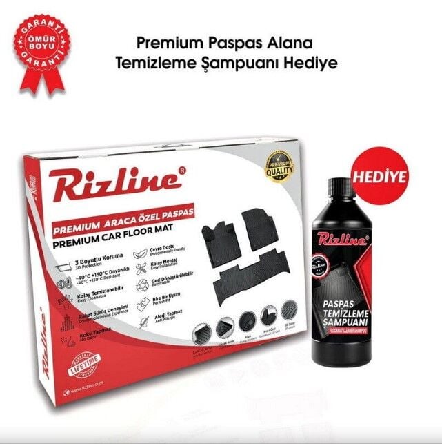 Rizline Premium Opel Corsa F 2019 Sonrası Havuzlu Paspas | Benzin